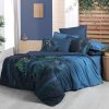 ორსაწოლიანი თეთრეული poplin  deep blue