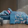 სატინის თეთრეული საოჯახო  300 TC  Leticia blu - Image 2